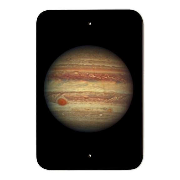 Planet Jupiter Solar System Home Business Office Sign - Wood - 6" x 9" (15.3cm x 22.9cm)