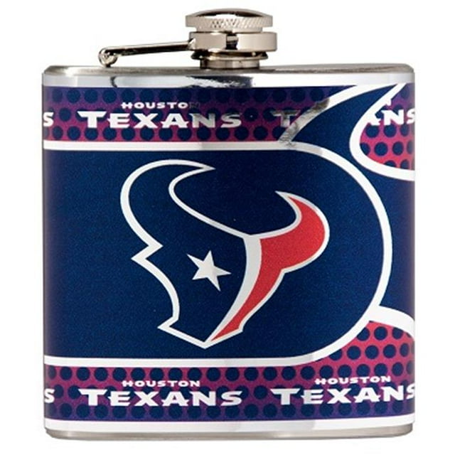 Great American Products 44563 Houston Texans Flacon de 6 oz avec Graphismes Métalliques