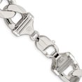 thumbnail image 3 of Sterling Silver 15mm Curb Chain (26 X 15) Made In Italy qcb400-26, 3 of 5
