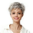 thumbnail image 3 of Wig Fashion Straight Wig Full Short Women's Hairpiece for Style and All-Day Comfort, 3 of 8