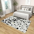 thumbnail image 4 of 3x4 Rug, Polka Dot Door Mat Washable Non Slip Soft for Entryway, Geometric Abstract Rug, Black and White Carpet, Polka Dot Home Decor & Gifts, 4 of 7