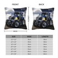 thumbnail image 5 of Funda de almohada con diseño de Tractor de coche, funda de cojín de poliéster suave, funda de almohada para regalo, funda para cama cuadrada de 45x45cm, 5 of 5