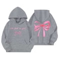 thumbnail image 1 of Chandail en Molleton Tween à Manches Longues pour Filles Imprimé Chandail à Capuche Col Rond Chandail Chaud Automne Hiver Vêtements pour Filles 11-12 Ans, 1 of 3