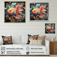 thumbnail image 4 of Designart "Art Piscine Fishing Pop wall art I" Animals Floater Framed Wall Decor, 4 of 7