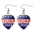 thumbnail image 1 of Campaña Gancho para La Oreja Acero Inoxidable para Las Elecciones Estadounidenses Pendientes Biden Pendientes Trump Pendientes Amor (rojo) Rojo, 1 of 9