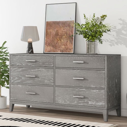 6 Drawer Dresser with Handle, Accent Dressers & Chests of Drawers