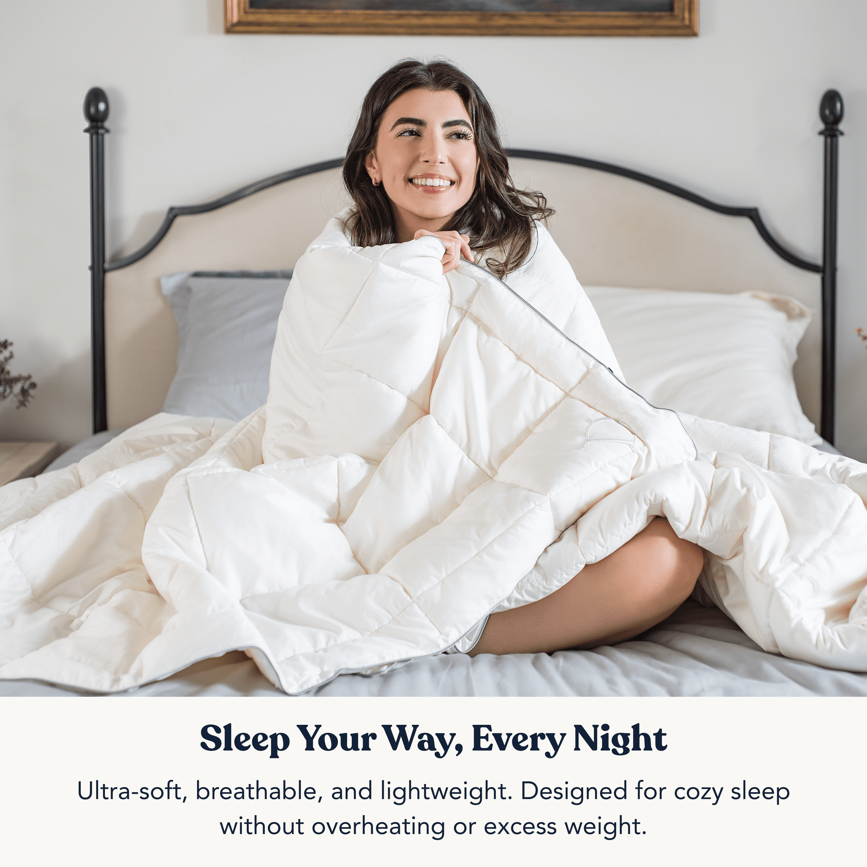 Delara Down Alternate Twin Duvet Insert 68"x86", GOTS Certified, Multi-Functional Snappable, 2 Comforters - 1 x 150 GSM, 1 x 350 GSM