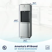 Primo Deluxe Bottom Load Black and Stainless Water Dispenser model 601392