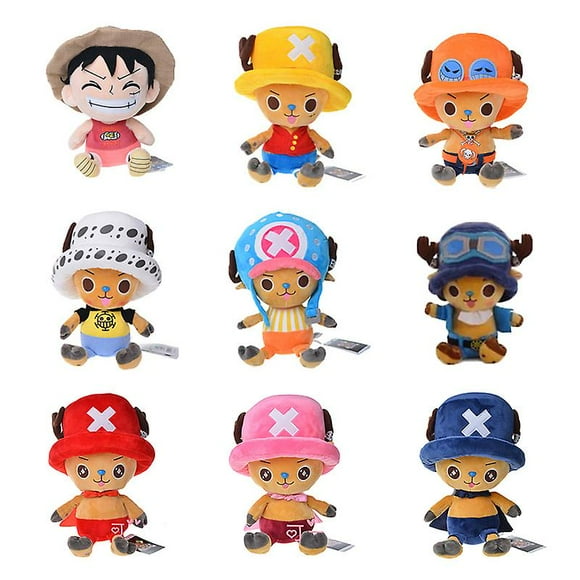 Anime One Piece Plush Toys Luffy Chopper Sabo Plush Doll Stuffed Kawaii Cute Toy Chopper Doll
