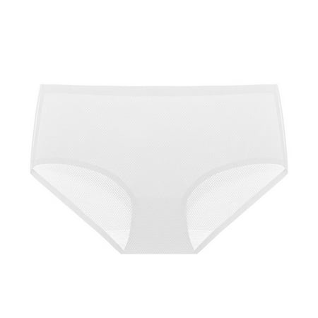

Women s Underwear High Waist Ice Silk Seamless Breathable Briefs Panties Multipack