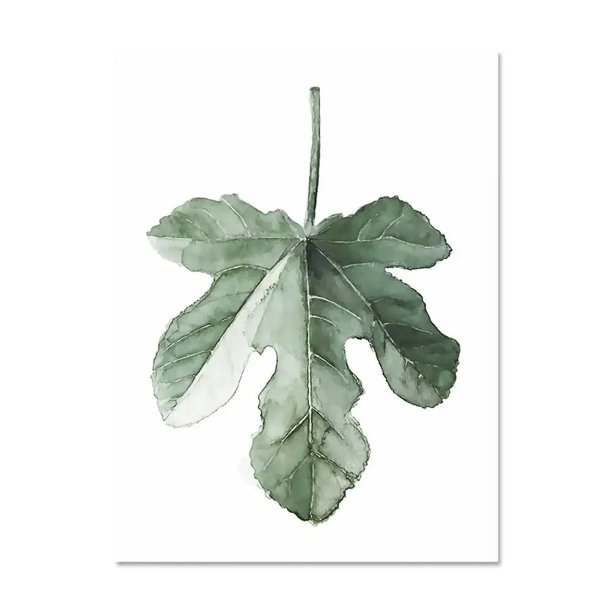 Póster Artístico impreso con hojas de plantas tropicales de zona de arte, cuadros de pared de plantas verdes nórdicas, pintura grande para habitación de niños sin marco MFZFUKR 1237-10
