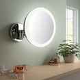 thumbnail image 2 of Kibi Circular LED Wall Mount One Side 5x Magnifying Make Up Mirror - Chrome, 2 of 2