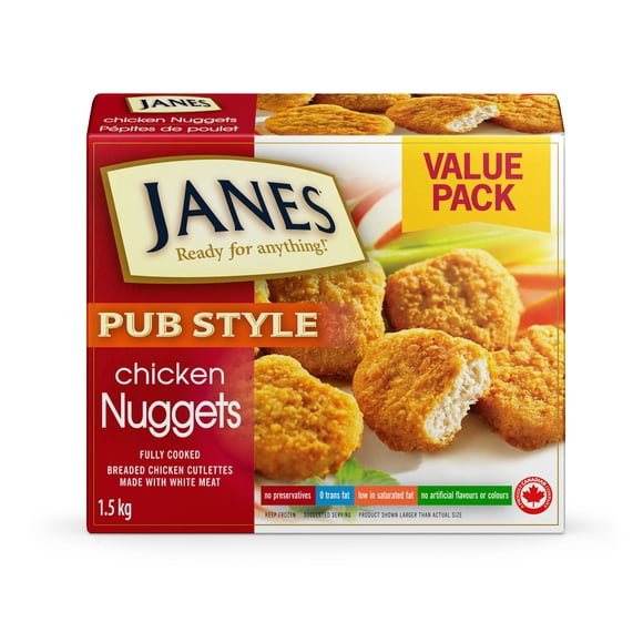 JANES PUB STYLE CHICKEN NUGGETS VALUE SIZE, JANES Pub Style Chicken Nuggets Family Size