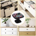 thumbnail image 7 of 4 Pcs Cabinet Handle Drawer Pulls Peace Sign Knobs with Screws Square Furniture Office Cabinet Knob Decoration, 7 of 7