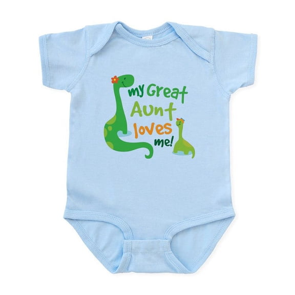 CafePress - My Great Aunt Loves Me Infant Bodysuit - Baby Light Bodysuit, Size Newborn - 24 Months