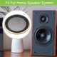 thumbnail image 3 of Unique Bargains 1 Set 5" Car Speaker Grills Cover Mesh Audio Subwoofer Protector with Mounting Screws Gold Tone Black, 3 of 8