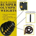thumbnail image 2 of Olympic Weight Plates Set with 6 ft Barbell - 2 x 5.5, 2 x 22, 2 x 33, and 4 x 44 lbs Plates - 308 LB Stack, 2 of 10