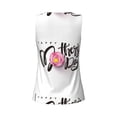 thumbnail image 5 of Xecao Happy Mother's Day (3) print women's scoop neck, loose-fit workout tank tops for the gym., 5 of 9