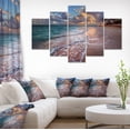 thumbnail image 1 of Palm Trees on Clear Sandy Beach - Seashore Canvas Art Print, 1 of 3