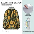 thumbnail image 5 of Black Sunflower Backpack for School,Cute School Bag,Schoolbag with Adjustable Shoulder Straps & Padded Back,15.3"x11"x7.1".﻿, 5 of 6