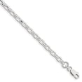 thumbnail image 4 of 925 Sterling Silver 4.4mm Oval Rolo Chain Bracelet, 4 of 4