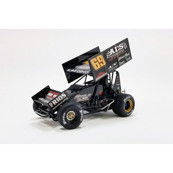 Winged Sprint Car, #69 Bud Kaeding - Acme A1822010 - 1/18 Scale Diecast Model Toy Car