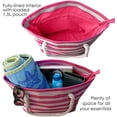 thumbnail image 4 of Bolso de mano de lona tipo sobre con dispensador oculto para vino y playa, 4 of 4