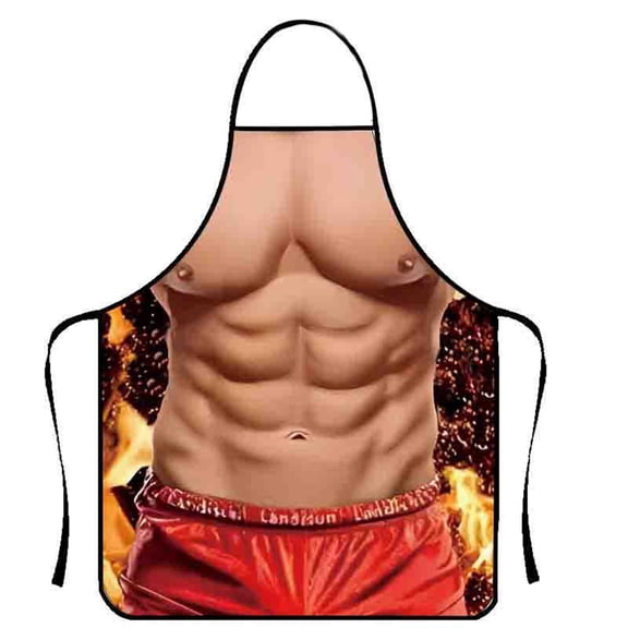 Easy Cleans Sleeveless Muscular Man Apron for Men for Home Entertaining