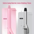 thumbnail image 4 of Rizador FARERY de barril largo de 1 pulgada para cabello fino, color rosa, 4 of 8