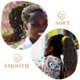 thumbnail image 3 of OULII Braiding Hair Extensions Coffee Color Soft Body Wave Synthetic Crochet Braids, 3 of 6