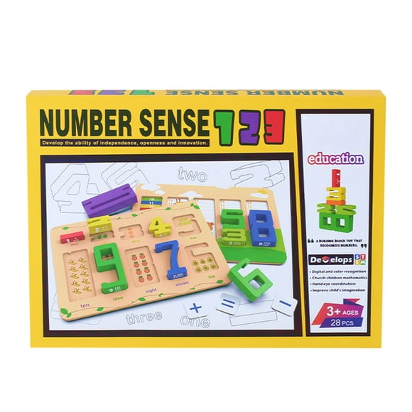 Toys for 1 Year Old Boy, Wooden Stacking Building Blocks for 3+ Years Old Kids 1-10 Number Game Balances Competition Toy Gifts for Boys Girls