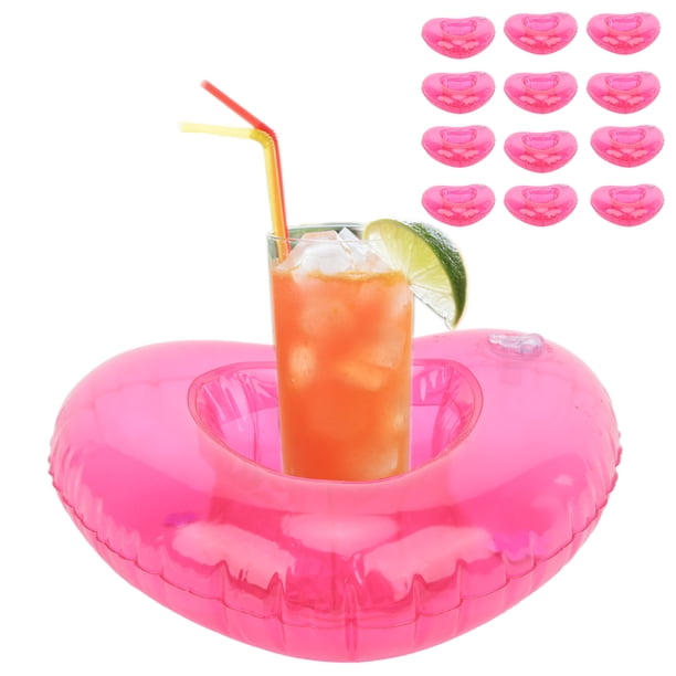 Soporte Para Bebidas Inflables, Bebidas De Uso Extensivo, Vertical, Ligero, Portátil, Flotador De Piscina, Soporte Para Bebidas Para Mar Para Nadador Para Piscina Para Adultos