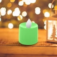 thumbnail image 4 of Halloween Decorations Halloween 12Pack Orange Tea Light Candles Battery Powered LED Tea Lights With Warm White Pumpkins For Halloween Party Decorations, 4 of 5