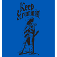 thumbnail image 2 of Keep Strummin' Cowboy Americana Adult Royal Blue Crew Neck Short Sleeve Tee-3XL, 2 of 4