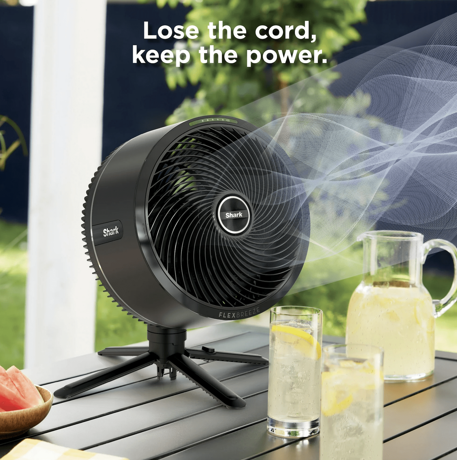 新品未使用　Shark FlexBreeze Pro Mist FA302J Shark® FlexBreeze Pro Mist Indoor & Outdoor Fan (FA302)