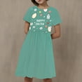 thumbnail image 1 of LOVZFMLL Robe à Manches Courtes Imprimée Mode Enfant 3-12 Ans Col Rond, 1 of 5