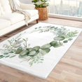 thumbnail image 1 of Leaf Rugs for Bedroom - 4x6 Rug - Leaf Rug - Green Leaves Area Rug - Botanical Floral Spring Rugs - Watercolor Flower Carpet, 1 of 7