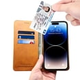 thumbnail image 3 of Dteck for Apple iPhone 16E (2025), Shockproof Flip Wallet PU Leather Magnetic Protective Cover with RFID Blocking 3 Card Slots Stand TPU Interior Case, Yellow, 3 of 3