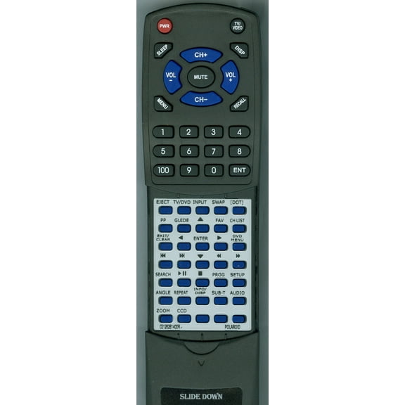 Replacement Remote for POLAROID 0212-62614-00R, 02126261400R, RT02126261400R, TLAC03212, TDAC03212W, TDAC03212B, 4641TLXB, TDAC02212