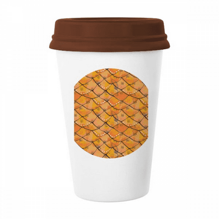

Regular Pattern Wood Strange Mug Coffee Drinking Glass Pottery Cerac Cup Lid