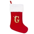 thumbnail image 4 of Advancent Calcetín De Papá Noel Personalizable - Regalo Para Niños Y Adultos Variedad De Estilos A Elegir Tela Grande Roja G G roja grande 10Conjunto, 4 of 6