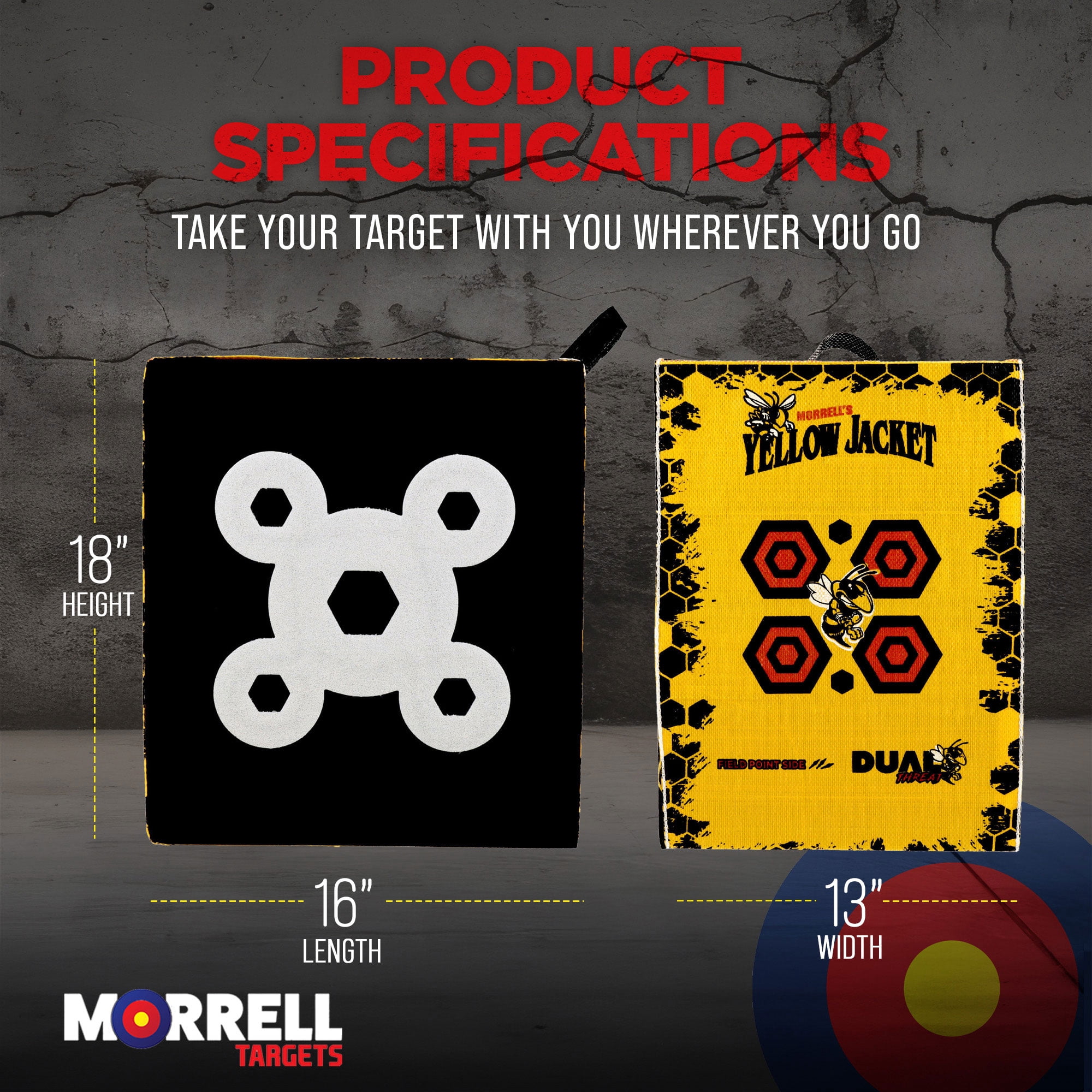 Morrell Yellow Jacket Dual Threat 350 FPS Foam Archery Target for