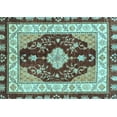 thumbnail image 1 of Ahgly Company Indoor Rectangle Abstract Light Blue Modern Area Rugs, 6' x 9', 1 of 4