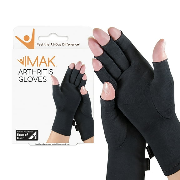 Brownmed IMAK Compression Arthritis Gloves - Medium - Black