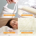 thumbnail image 5 of Natural Loofah Exfoliating Back Scrubber, Luffa Exfoliating Back Strap Sponge Scrubber Brush Body Shower Bath Tools for Men & Women, Long Handled Exfoliating Shower Scrubber Back Body Brush, 5 of 6