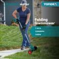 thumbnail image 4 of Cortadora de césped eléctrica de mano Yofidra para batería Makita de 18 V, cortadora de césped inalámbrica para jardín, longitud ajustable con 2 baterías, 4 of 5