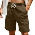 thumbnail image 1 of IROINNID Men's Solid Loose Shorts Casual Workout Elastic Waist Comfy Shorts, 1 of 6