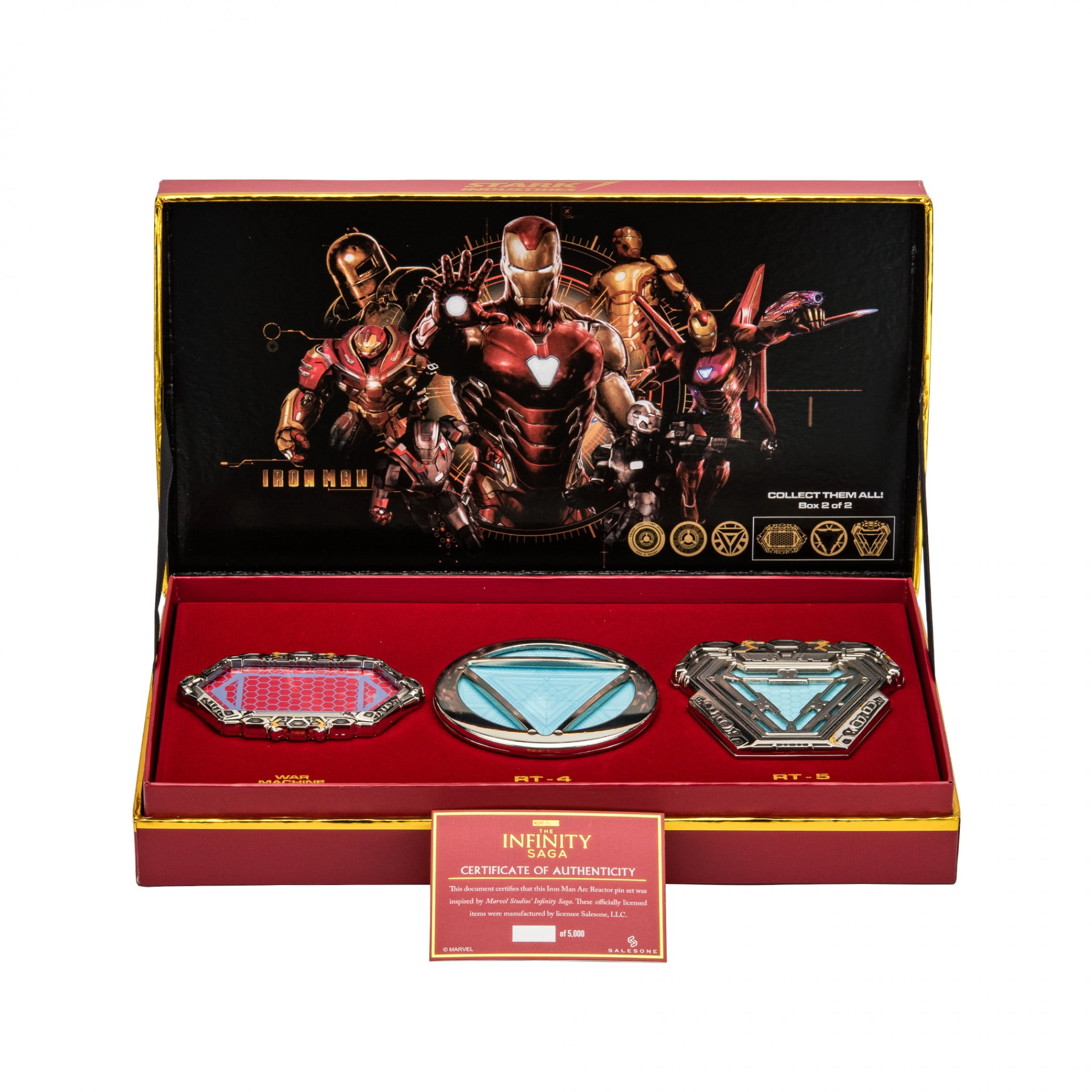Marvel Studios Iron Man 3-Piece Light-Up Arc Reactor Pin Replica