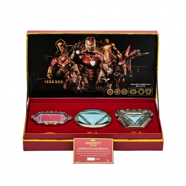 Marvel Studios Iron Man 3-Piece Light-Up Arc Reactor Pin Replica