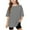 Gray, variant on AUNVITO Girls Short Sleeve T shirt Kids Summer Oversized Solid Crew Neck Tops Casual Basic Tee 5-14Years